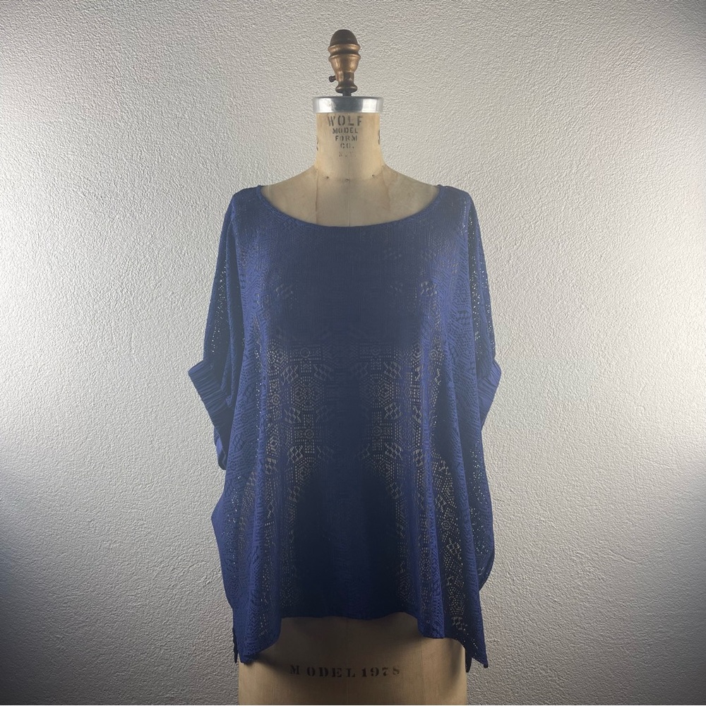 Anthropologie l XS/S Akemi+Kin Bratton Sheer Lace Boxy Oversized Drop Sleeve Top